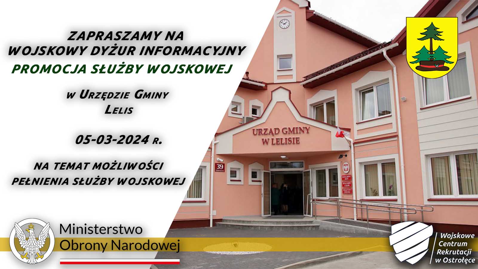 Ulotka - DYŻUR INFORMACYJNY W LELISIE