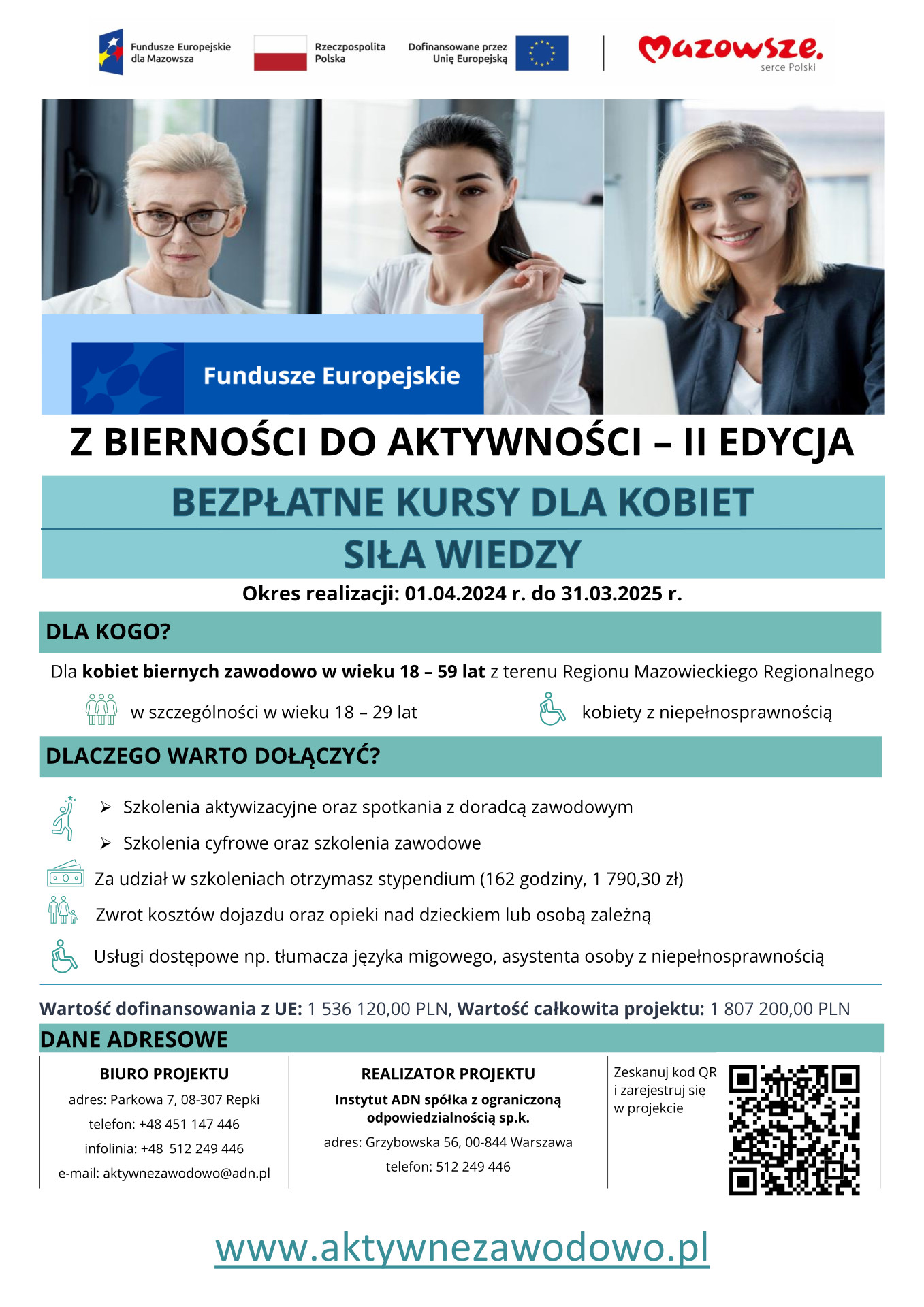 Plakat - Z BIERNOŚCI DO AKTYWNOŚCI &ndash; II EDYCJA