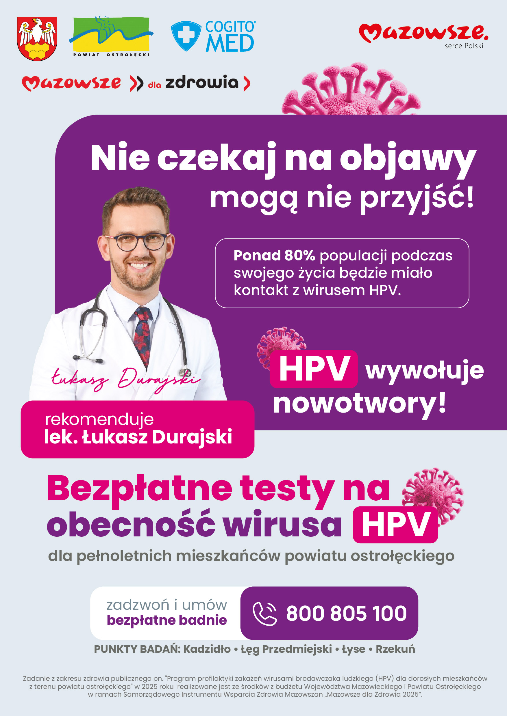 testy na HPV-plakat