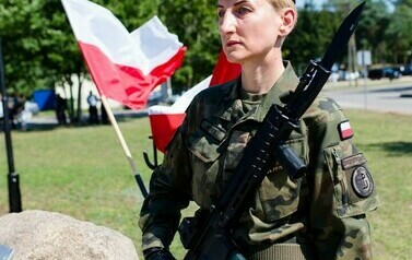 Uroczystości patriotyczne w Dąbr&oacute;wce - 15.08.2023 r. 20