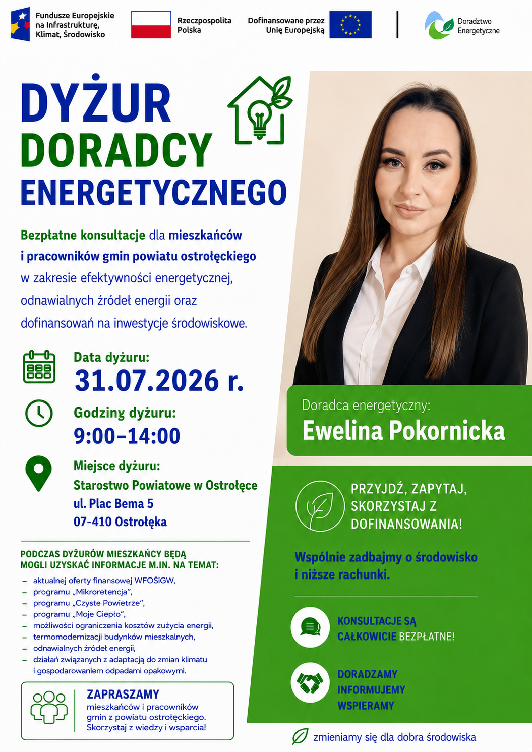 Dyżur Doradcy Energetycznego w&nbsp;Ostrołęce