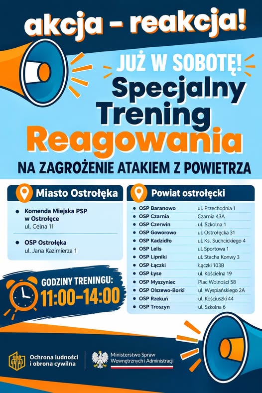 SPECJALNY TRENING REAGOWANIA