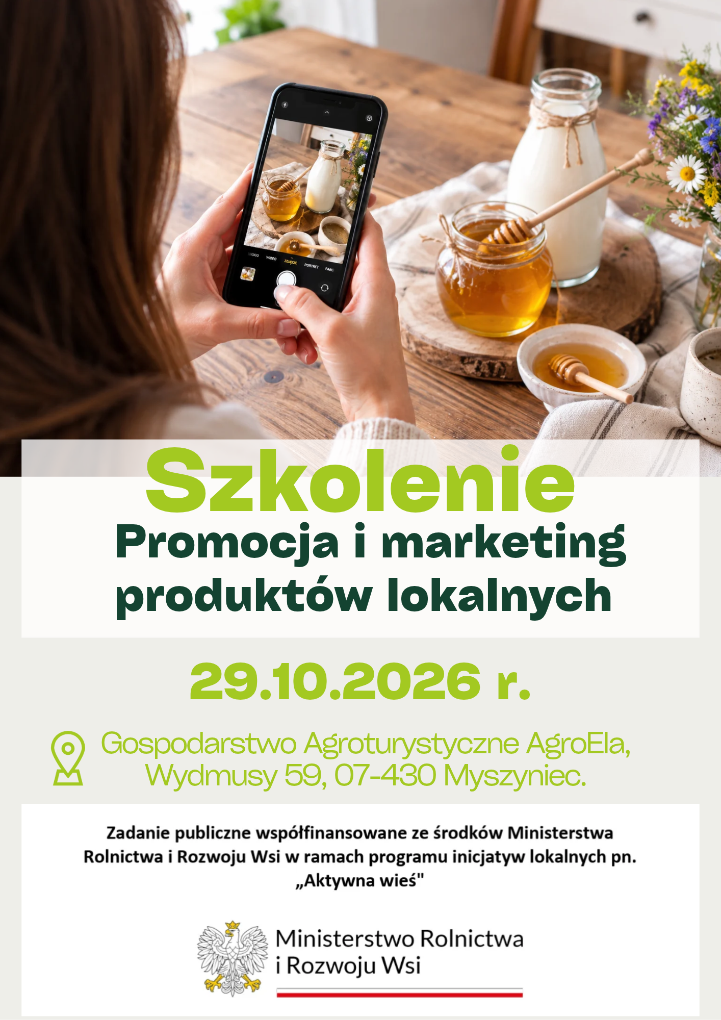 Szkolenie "Promocja i&nbsp;marketing produkt&oacute;w lokalnych"!
