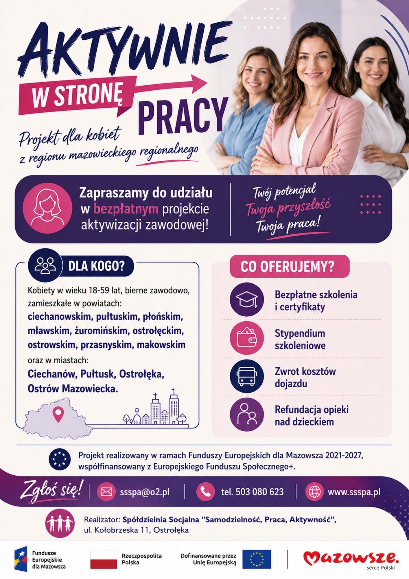 Plakat - Aktywnie w&nbsp;stronę pracy