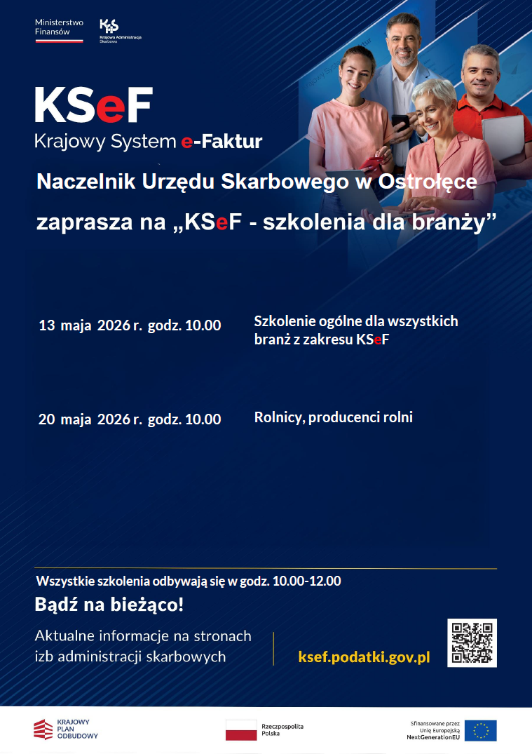 Szkolenie KSeF - plakat