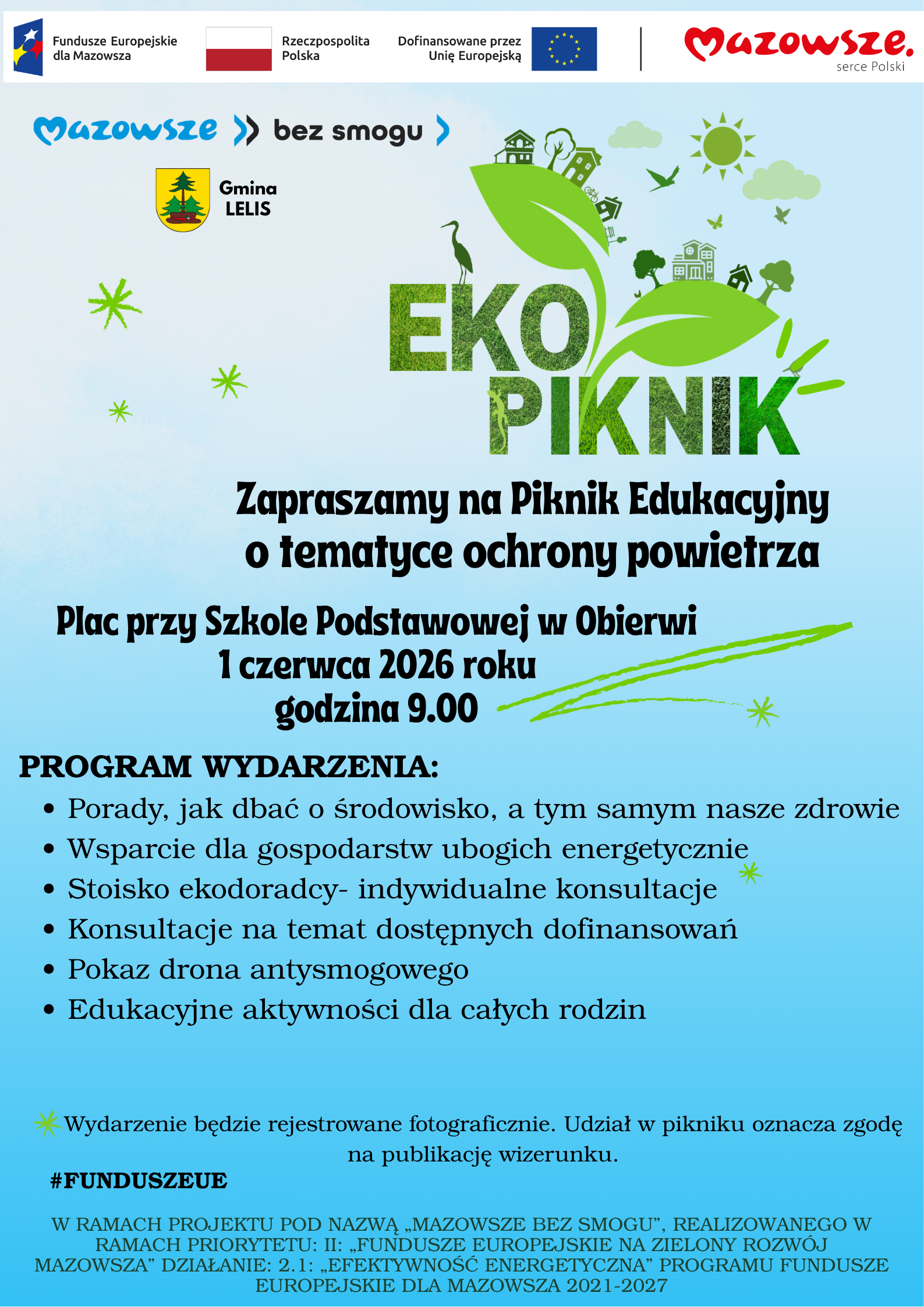 PIKNIK EDUKACYJNY - MAZOWSZE BEZ SMOGU