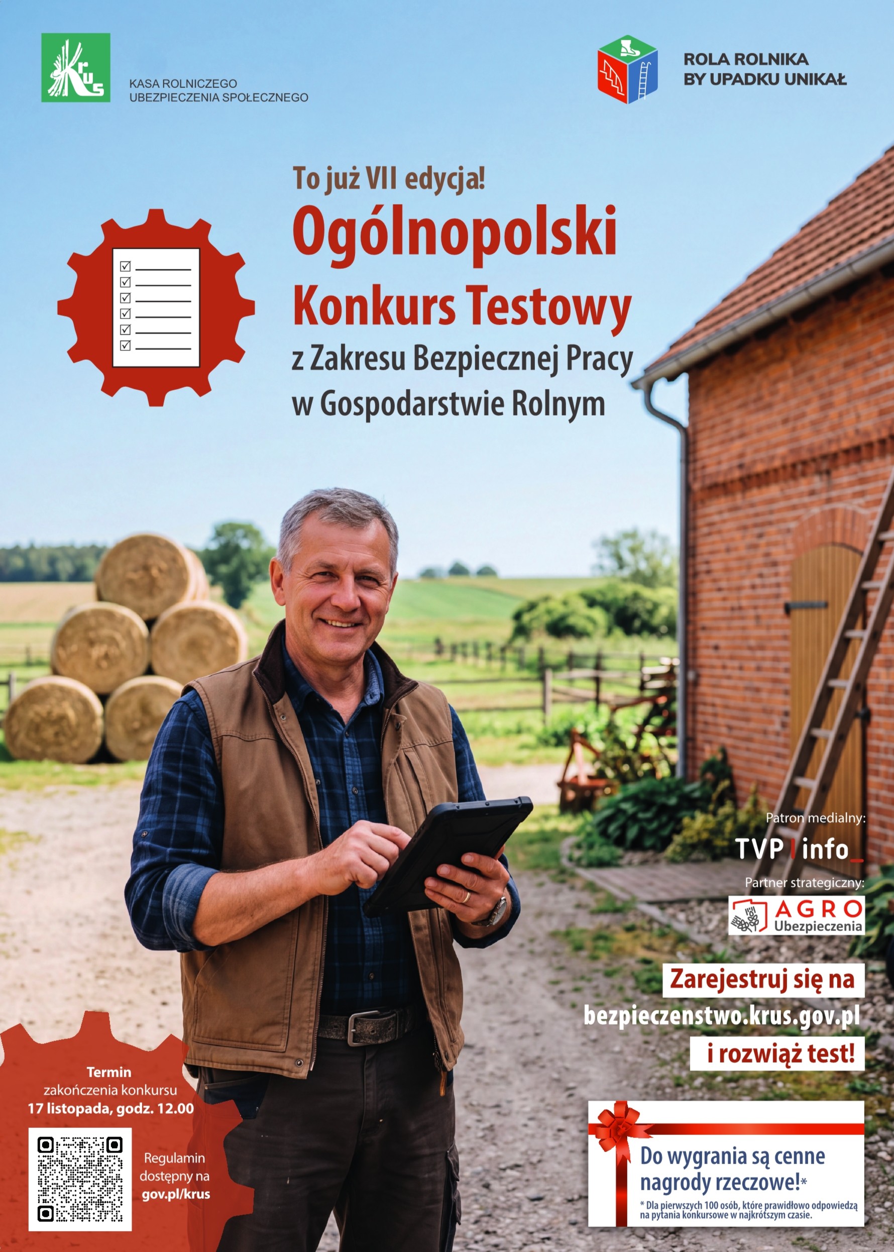 Plakat - VII edycja Og&oacute;lnopolskiego Konkursu Testowego 