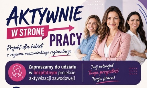 Plakat - Aktywnie w stronę pracy