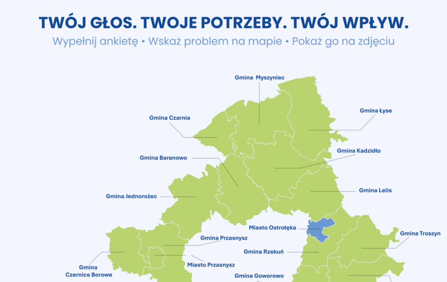 Konsultacje społeczne w ramach planu SUMP OOSI dla Ostrołęki
